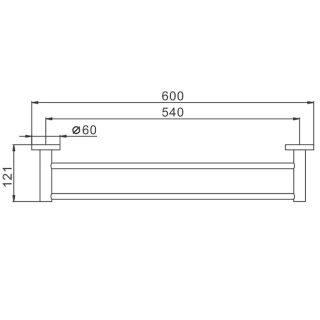 Полотенцедержатель Frap F30209 черный