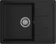 Мойка кухонная GranFest Чёрная Quadro Q-650 L чер