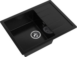 Мойка кухонная GranFest Чёрная Quadro Q-650 L чер