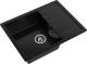 Мойка кухонная GranFest Чёрная Quadro Q-650 L чер