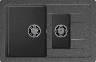 Мойка кухонная GranFest Графит Quadro Q-775 KL граф