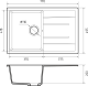 Мойка кухонная GranFest Чёрная Quadro Q-780 L чер