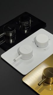 Встраиваемый смеситель для душа Boheme Cell 134-2-MW термостатический белый матовый