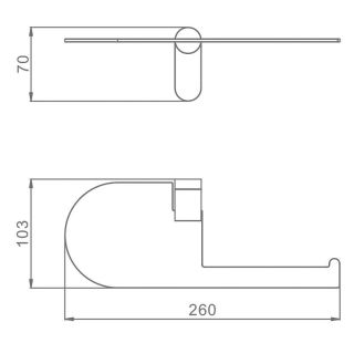 Держатель для туалетной бумаги Raglo R300.03 хром