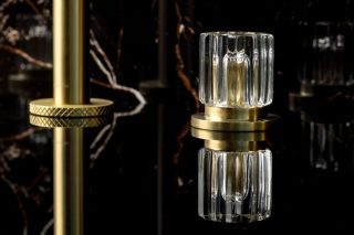 Встраиваемый смеситель для раковины Boheme Elegante 152-MG-EL золото матовое