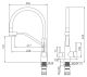 Смеситель для кухни Splenka S71.62.06 с подключением фильтра чёрный