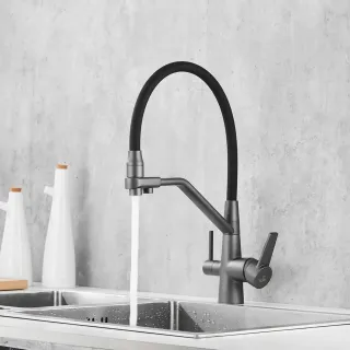 Смеситель для кухни Rose R558Y пепельный