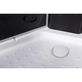 Душевая кабина Deto L 801 стандартная BLACK 100х100х215 см