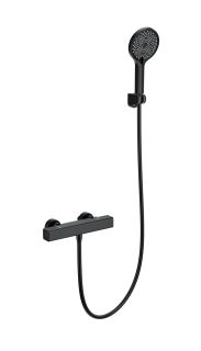 Смеситель для душа Wonzon & Woghand Stay 2 WW-B2016-A-MB с термостатом чёрный матовый