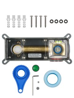 Встраиваемый смеситель для раковины Wonzon & Woghand Cube WW-88869016-BG брашированное золото