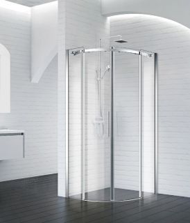 Душевой уголок BelBagno четверть круга хром ACQUA-R-2-100-C-Cr