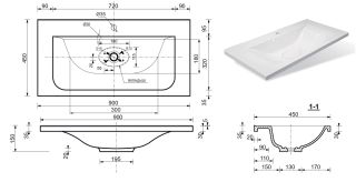 Раковина Эстет Бали ФР-00001472 90см белый