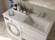 Раковина над стиральной машиной Эстет Dallas silk ФР-00014936 П 130см белый