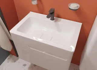 Раковина Эстет Каре Люкс ФР-00006050 70см белый