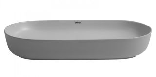 Раковина ABBER Bequem AC2110MLG 80см светло-серый матовый