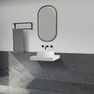 Раковина ABBER Stein AS2605 60см белый матовый