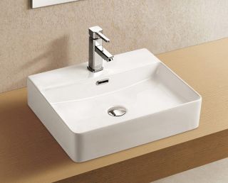 Раковина накладная Azario 50х42х12 фаянс (AZ2173S)