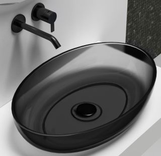 Раковина ABBER Kristall 60см чёрный AT2801Onyx