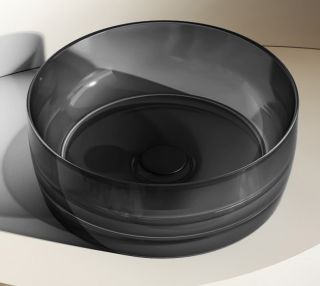 Раковина ABBER Kristall 40см чёрный AT2804Onyx