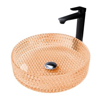 Раковина стеклянная ABBER Glas AK2301O 40см оранжевый