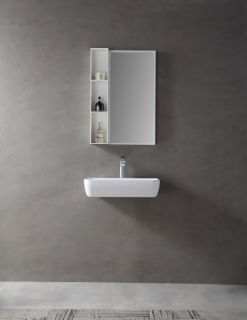 Подвесная раковина ABBER Stein AS2654 60см белый матовый