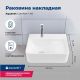 Раковина накладная Aquanet Comfort-1 326027 40 см белый