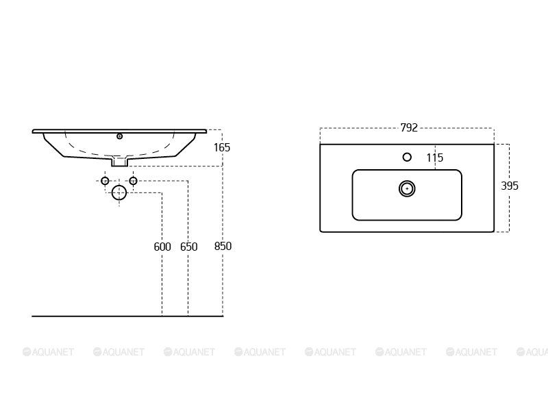 Раковина Sanovit Practico 80 44080
