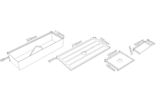 Органайзер для базы под раковину Vincea VCORG-41