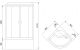 Душевая кабина Royal Bath BK стекло матовое 90x90см RB90BK1-M