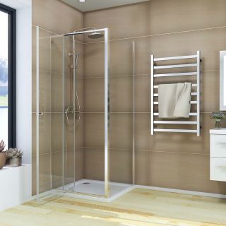 Душевой уголок Veconi Rovigo RV-026, 1100х900х1950, хром, стекло прозрачное