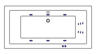 Гидромассажная ванна Whitecross Savia Duo 0103.170080.100.LINE.CR 170x80см Line хром