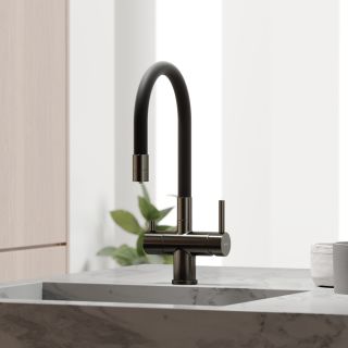 Смеситель для кухни Sancos Lucia SC4004GG воронёная сталь