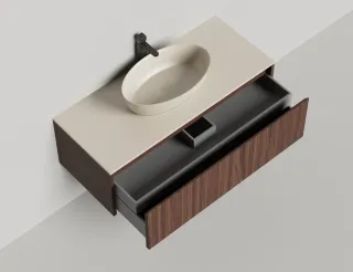 Подвесная тумба Salini Domino 27D212 120см шпон