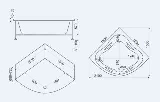 Панель фронтальная для ванны Bas Империал 150