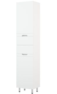Шкаф-пенал Corozo Лея SD-00000099 с корзиной для белья 40см  Z2 белый