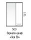Зеркало-шкаф Corozo Лея SD-00000240 50см белый