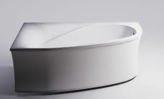 Ванна из искусственного камня Astra-Form Селена 01010039 левая 170x100 см белый глянец