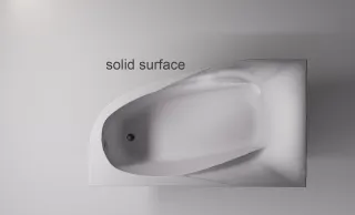 Ванна из искусственного камня Astra-Form Селена 01010080 левая 170x100 см белый матовый