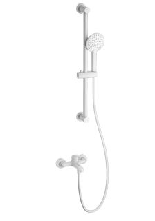 Смеситель для ванны с душевым гарнитуром Wonzon & Woghand WW-4560-MW белый матовый