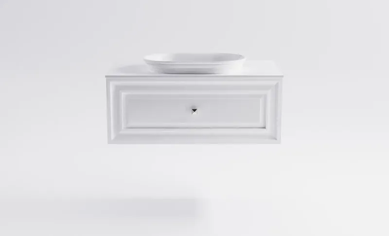 Тумба с раковиной Astra-Form Шарм 4631177713736 100 см белый матовый
