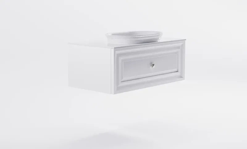 Тумба с раковиной Astra-Form Шарм 4631177713736 100 см белый матовый