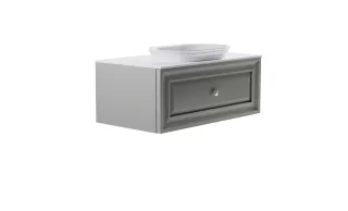 Тумба с раковиной Astra-Form Шарм 4631177713705 100 см серый матовый