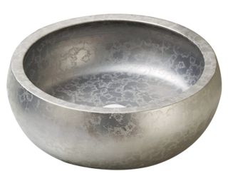 Раковина накладная SantiLine SL-7003 43см серебро