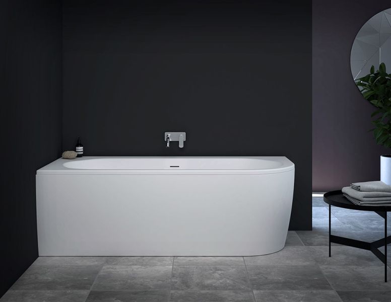 Акриловая ванна Cezares Slim Corner левая 179x79см белый SLIM CORNER-180-80-60-L-W37-SET