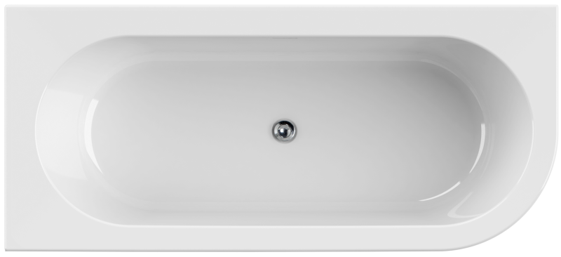 Акриловая ванна Cezares Slim Corner левая 179x79см чёрный SLIM CORNER-180-80-60-L-NERO-SET