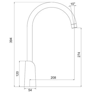 Смеситель для кухни Gappo G4003-8 белый/хром