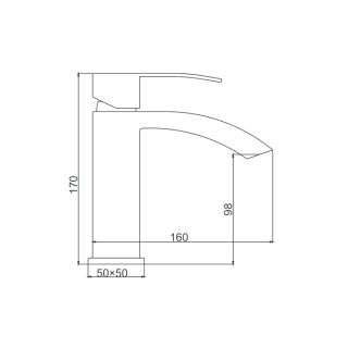 Смеситель для раковины Frap F10803-6 черный