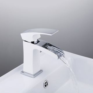 Смеситель для раковины Gappo G1007-30 белый/хром