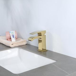 Смеситель для раковины Gappo G1007-3 золото