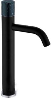 Смеситель для накладной раковины Boheme Stick чёрный 122-B-MR-B